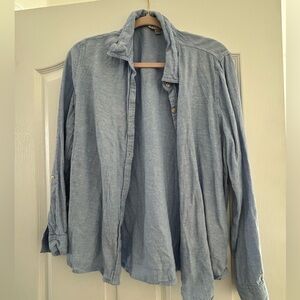 Orvis Church Button Down Long sleeve Linen Blend